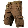 thumbnail image 2 of Pantalones de Trabajo de Tamaño Mayor Pantalones Cortos de Algodón Deportivos Sueltos, Pantalones Casuales de Cinco Cuartos con Múltiples Bolsillos, 2 of 6