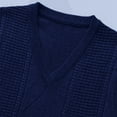 thumbnail image 4 of Bcfgryg Men's New Wear Autumn And Winter Warm Comfort Classic Business Sleeveless Casual Plush Vest V Neck Knit Solid Color Vest Vest for Men, 4 of 5