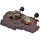 thumbnail image 2 of Plate-Forme de Reptile Plate-Forme de Tortue, Turtle Basking Flottant Plateforme Résine Abri pour Reptiles Aquarium Ornement Réservoir Aquarium pour Grenouille Animaux Semi Aquatiques, 2 of 4
