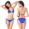 thumbnail image 4 of Traje de baño BIKINI con almohadilla para el pecho Traje de baño BIKINI Color sólido Traje de baño clásico, 4 of 5