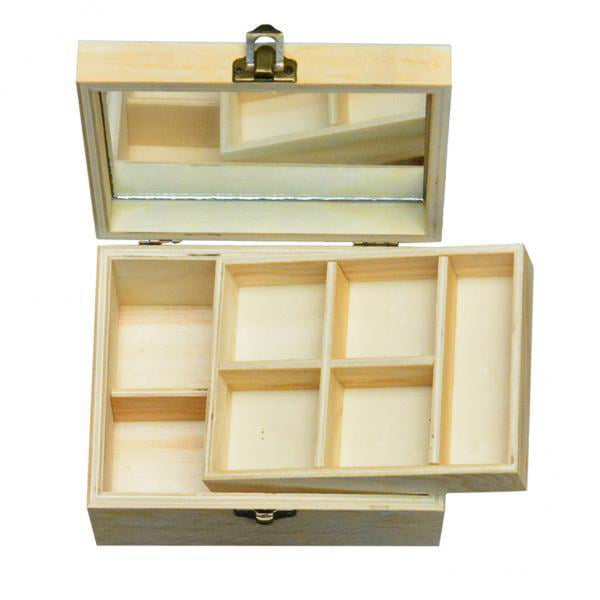 Plain Wood Storage Box Unit Storage Jewellery Decoupage Craft 