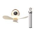 thumbnail image 4 of Ventilador de techo portátil con luz LED multifuncional, recargable por USB y ajustable. Crema, 4 of 9