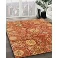 thumbnail image 2 of Ahgly Company Indoor Square Abstract Orange Oriental Area Rugs, 6' Square, 2 of 6