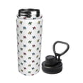 thumbnail image 2 of Picia french bulldog sport golf cap Pattern Water Bottle 18 oz Stainless Steel Insulated Bottles With Handle Leak Proof Gym Sport Water Jug BPA-free insulated kettle For Men Women Adults, 2 of 7