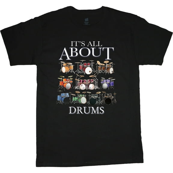 Drummer Gifts Funny Drum Kit T-shirt Mens Graphic Tees Short Sleeve Tee Shirt
