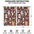 thumbnail image 2 of Coffee (144)_3 Curtains-blackout Curtains Bedroom Decor Living Room Darkening Grommet Window Drapes 2 Panels Set 42"x 63", 2 of 2