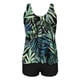 thumbnail image 2 of Gibobby Trajes de Baño para Mujer Traje de baño de dos piezas con abertura conservadora estampado grande para mujer(AG,G), 2 of 5