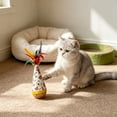 thumbnail image 6 of Wooden Cat Toy — Cat-Free Self-Righting Wobble Tumbler, Silent Interactive Self-Play for Indoor Cats, No Batteries Required White, 6 of 6