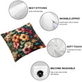 thumbnail image 4 of AWERP Tropical Flower Printed with Colorful Leaves Watercolor Summer Hawaii Palm Tree Leaf and Tropical Flower 2-Piece Plush Pillow Case Set White, 4 of 6