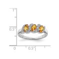 thumbnail image 2 of 1/2 Carat Three Stone Citrine Ring in Sterling Silver, 2 of 4