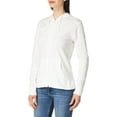 thumbnail image 4 of Hanes Chandail à Capuchon en Jersey Slub pour Femmes, TG, Blanc, 4 of 8