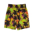 thumbnail image 2 of Maui and Sons Boys Swim Shorts, Palmera Tropical Pool Trunks, Maui Yellow, Summer Funwear, 2 of 2