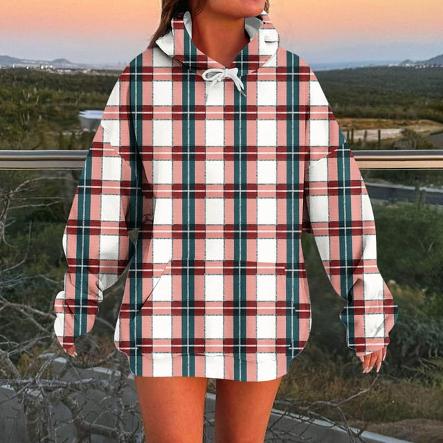 Cadeau pour Filles Vestes à Capuche pour Femmes Grande Taille Chandails en Molleton et Chandails à Capuchon Mode Femme Hiver Manches Longues Régulier à Capuche Imprimé Confortable Débardeur Rouge Melon D\'eau L