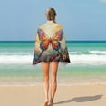 thumbnail image 4 of Watercolor Butterfly Beach Towel, Microfiber Beach TowelsAbsorbent, Compact, Beach Blanket, Lightweight Towel for The Swimming, 4 of 7