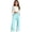 #A02-Sky Blue, variant on Abcomgle Kids Sweatpants Boys Baggy High Waisted Wide Leg Pants for Girls Cotton Athletic Drawstring Jogger Pants for Girls with Pockets,Light Green,2-3Years