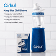 thumbnail image 3 of Cirkul Chill Sleeve & Comfort-Grip Lid for 22oz Bottle, Navy Blue, 3 of 6
