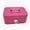 Pink, variant on Small Cash Box with Key Lock, Portable Metal Money Organizer, Secure Petty Cash Storage for Business