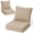Beige, variant on Crestlive Sunbrella 5.5" Outdoor Cushion for Patio Furniture, 24 x 24, Waterproof and Fade-Resistant Deep Seat Cushions for Chair, Wicker Sofa and Couch, Antique Beige