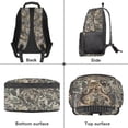 thumbnail image 6 of Uorisanigo 17 Inch Camo Deer Print School Backpack for Kids, Lightweight Durable Bookbag for Kindergarten and Elementary, Adjustable Straps and Side Water Bottle Pocket, 6 of 7