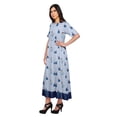 thumbnail image 2 of Moomaya Long A-Line tunic Kurti Dress For Women Elbow Sleeve Printed Casual Kurti, 2 of 5