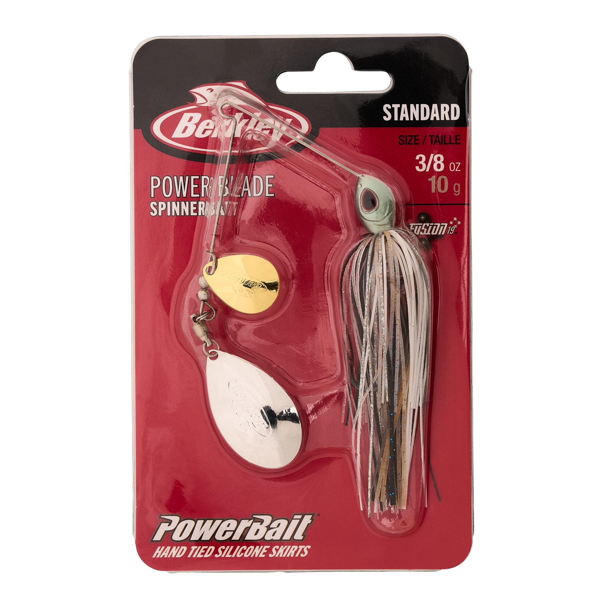 Berkley Power® Blade Standard, Spinnerbaits, Shad Spawn/Gold + Silver (1 Count)