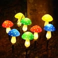 thumbnail image 5 of Multicolored Solar Mushroom Lights for Garden Decor, 8 Modes Waterproof Outdoor LED Fairy Landscape Lamp for Christmas Patio Yard Lawn Decoration (8 Pack), 5 of 8