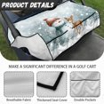 thumbnail image 5 of Yuyamidu Snowman Golf Cart Seat Covers for 2 Passenger, Reindeer Golf Cart Seat Towel Blanket with Storage Pockets, Christmas Golf Cart Accessories for Club Car, 5 of 7
