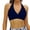 Navy, variant on Womens Bikini Top Full Coverage Push up Supportive Swimwear Backless V Neck Bathing Suit Tops Only Sports Lightweight Summer Swim Bra Blue M