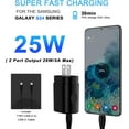 TRAHOO25W Fast Charger Charging Cable 6FT USB C Phone Charger Cord