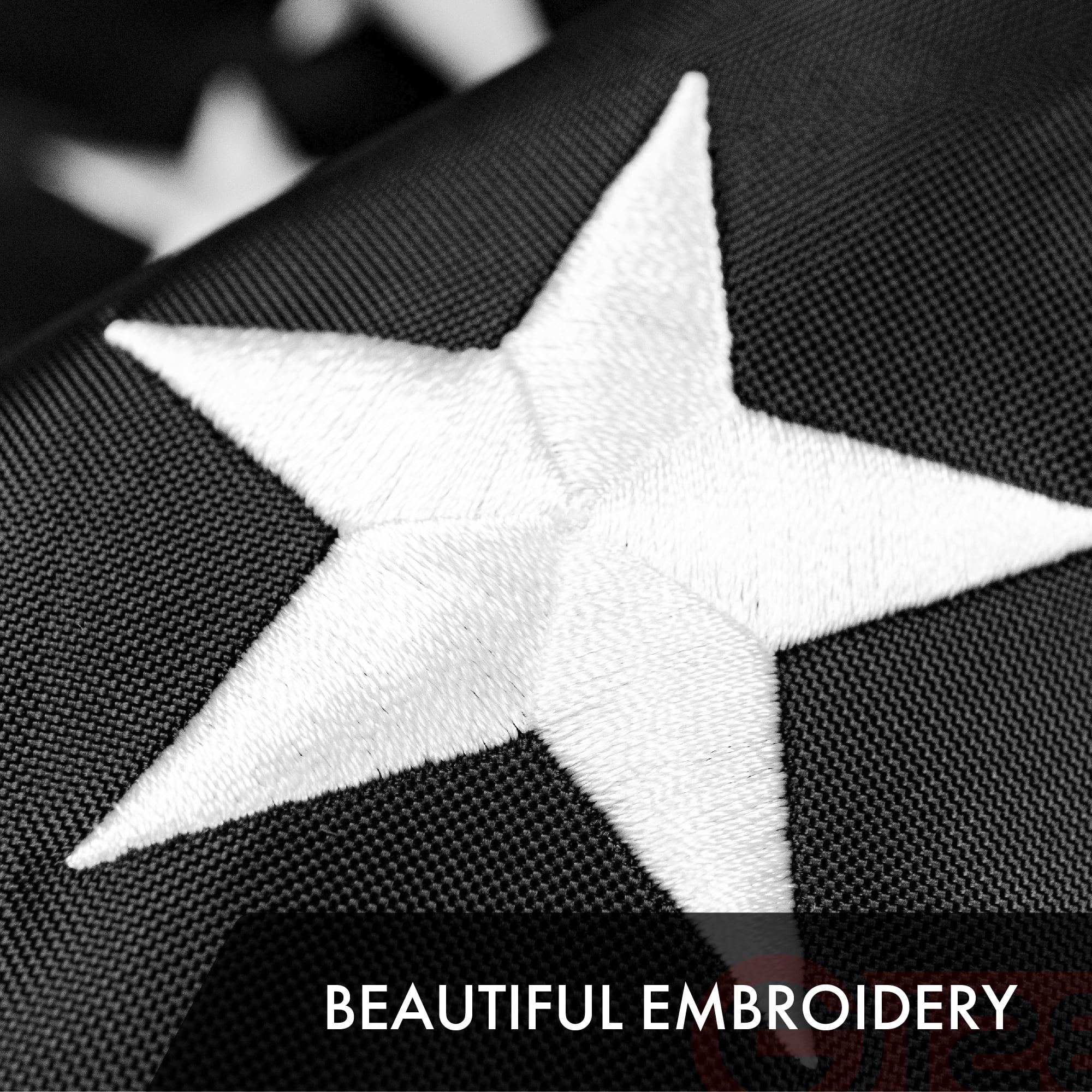 G128 Combo Pack: USA American Flag 3x5 Ft Embroidered Stars & Thin Blue Line Flag 3x5 Ft Embroidered