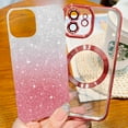 thumbnail image 3 of Cute Luxury Case for Apple iPhone 11 Glitter Magnetic Case for Girls Women Bling Sparkle Shining Glitter Luxury, Red, 3 of 6