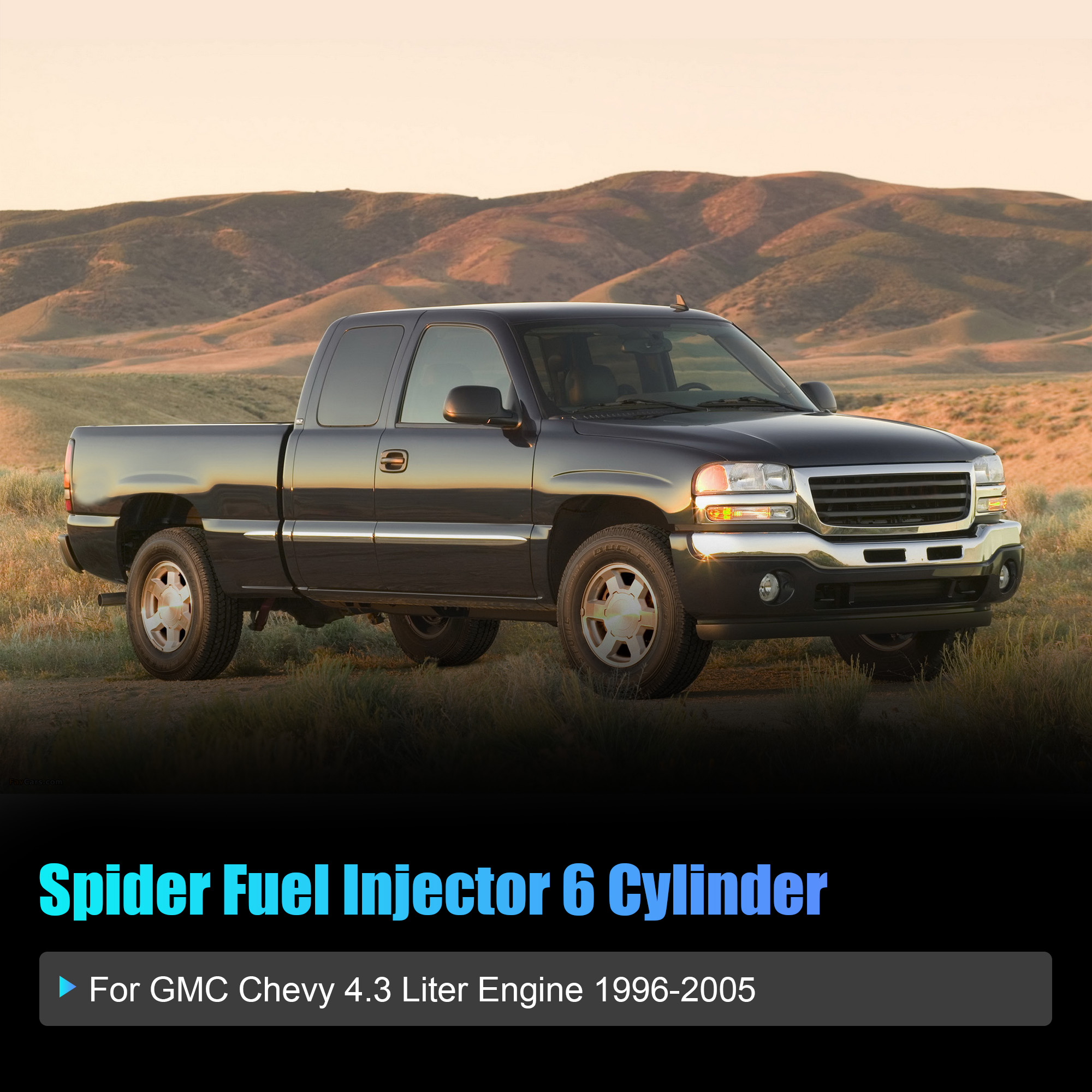 Woudy Central Port Fuel Injector Injection Spider for 1996-2005 GMC Chevy 4.3 Liter Engine