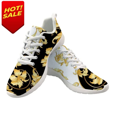 

Scarpe Da Uomo Nuove Di Lusso Con Stampa Floreale Europea Dorata Scarpe Da Ginnastica Casual Da Donna Designer Di Marca S