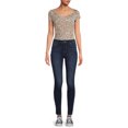 thumbnail image 2 of Time and Tru Women's High Rise Skinny Jeans, 2 of 6