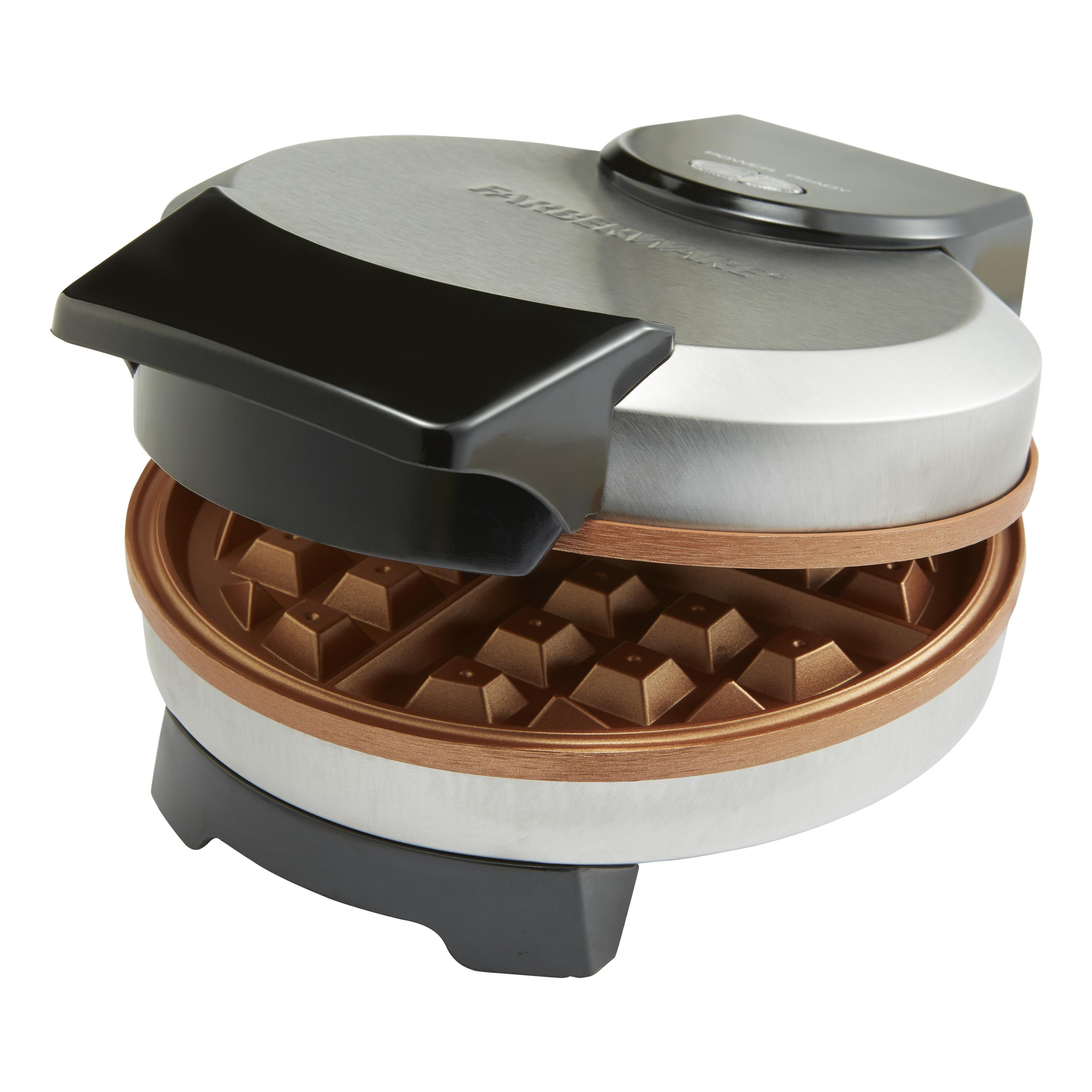 NEW Farberware NonStick Copper Waffle Maker Iron Griddle Breakfast