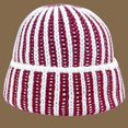 thumbnail image 4 of CoCopeaunts Two-Colors Striped Bucket Hat Color Knitted Fisherman Cap Warm Thickening Fashion Casual Women's Autumn Winter Hats, 4 of 8