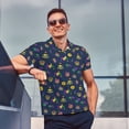 thumbnail image 4 of Balery Mardi Gras Carnival Camisa Polo de Hombre con Estampado, de Manga Corta y Tejido Medio, Camisa Tipo Golf Polo-XX-Large, 4 of 6