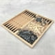 thumbnail image 4 of Juego de ajedrez de viaje de madera de lujo con tablero de ajedrez plegable, juguetes educativos para Los 24x24cm, 4 of 9
