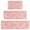 Pink Marble Gold, variant on Teal Gold Marble Pattern Kitchen Rugs Sets Of 3,Kitchen Runner Rugs Non Skid Washable,Decorative Kitchen Floor Mats for Kitchen,Sink,Laundry,17"x30" 17"x47" 17"x59"