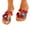 Red, variant on AnuYalue Women's Slide Sandals Slip On Flat Sandals Flip Flop Thong Sandals Casual Summer Sandals Boho Casual Flat Slippers Beach Shoes