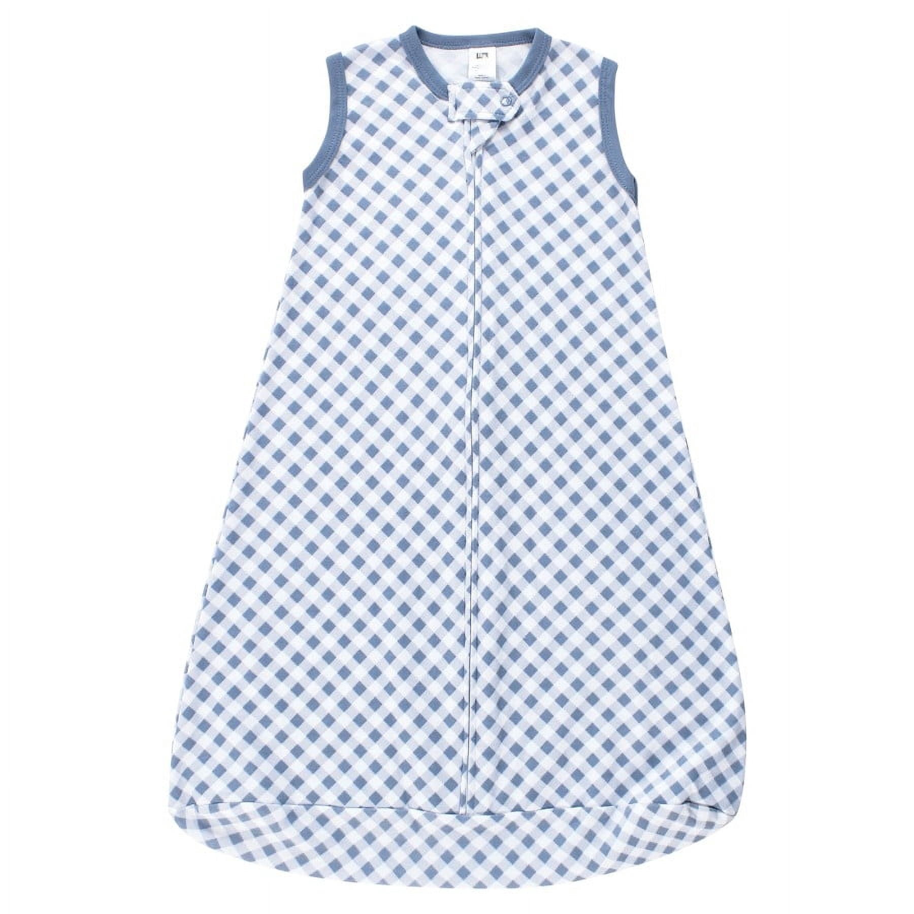Hudson Baby Infant Girl Cotton Sleeveless Wearable Sleeping Bag, Sack, Blanket, Pink Blue Pretty Floral, 3-9 Months