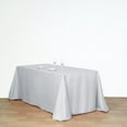 thumbnail image 7 of BalsaCircle 90" x 132" Polyester Rectangular Tablecloth Silver, 7 of 7