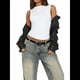 thumbnail image 3 of Camisetas Sin Mangas de Verano para Mujer Blancas S, 3 of 9