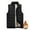 Black, variant on Oplxuo Men's Sherpa Fleece Lined Quilted Puffer Vest Winter Warm Stand Collar Padded Down Outerwear Jackets with Pockets