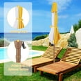 thumbnail image 2 of Ainfox 7.5ft Beach Round Market Patio Umbrellas, UV Resistant, 2 of 8