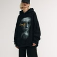 thumbnail image 2 of Niepce Inc Streetwear Mens Fleece Hoodie Hip Hop Graphic Pollover Sweatshirt, 2 of 5