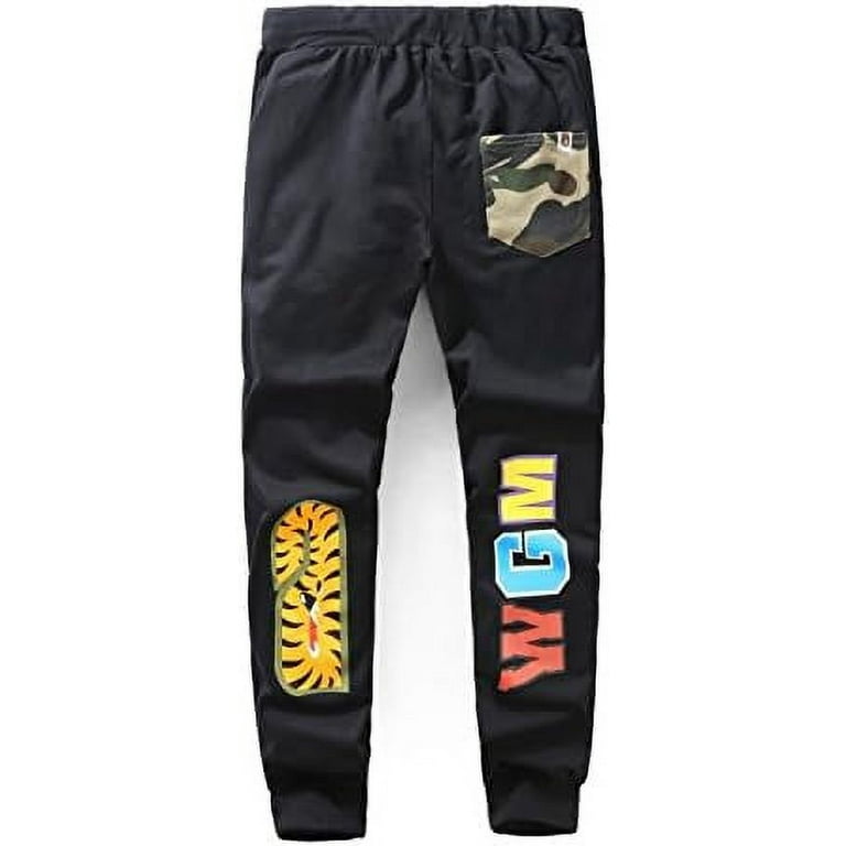 BAPE Men s Ape Sweatpants Shark Camo Casual Sports Pants for Unisex