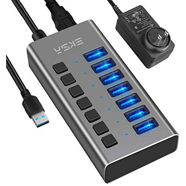  Anker 7-Port USB 3.0 Data Hub with 36W Power Adapter