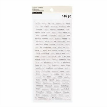 6 Pack: Word-Fetti Clear Stamps by Recollections