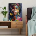 thumbnail image 5 of African Woman Abstract Canvas Print Wall Art, Home Decor for Living Room Bedroom Dining Room Office Hallway Entryway, 5 of 8